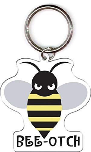 Evilkid Productions - Bee-otch Bumblebee - Double Sided Metal Keychain