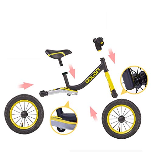 WYBD.Y Solides leichtes Laufrad, Kindertrainingsfahrrad mit höhenverstellbarem Sitzlenker, Pre-Walking-Fahrrad ohne… – Bild 6