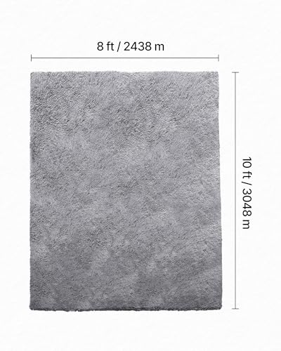 Tapete Plush Indoor 8x10 ft Gris VEVOR miniatura 2