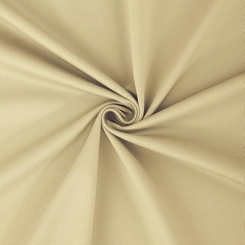Image of Flame Retardant Hospital Curtain Room Divider, Grommet Flame Resistant Cubicle Curtain Divider Privacy Curtain for Hospital, Medical Clinic, Lab,School(1 Panel,9x8FT, Beige,9x8FT)