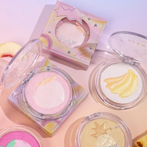 Highlighter Makeup Contour Palette, Long Lasting Shimmer Blush Luminizer, Smooth Highly Pigmented Glow, Highlighting Bronzer Powder Easy to Extend, Glitter Natural for Face Body 9g (#01 Peach) - Image 6