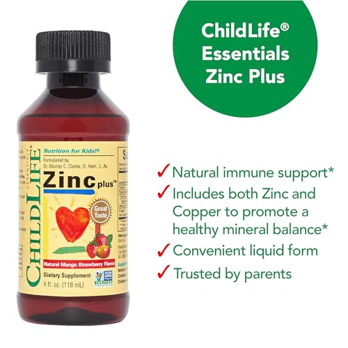 image for CHILDLIFE ESSENTIALS Liquid Zinc Plus for Kids & Toddler - Liquid Supp