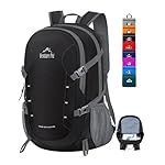 Venture Pal 40L Lightweight Packable Travel Hiking Backpack Daypack-Black