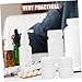 VILLFUL 24pcs Hdpe Refillable Medicine Bottles Screw Caps Portable Sample Containers for Pills Powders and Liquids for Travel and Home Use
