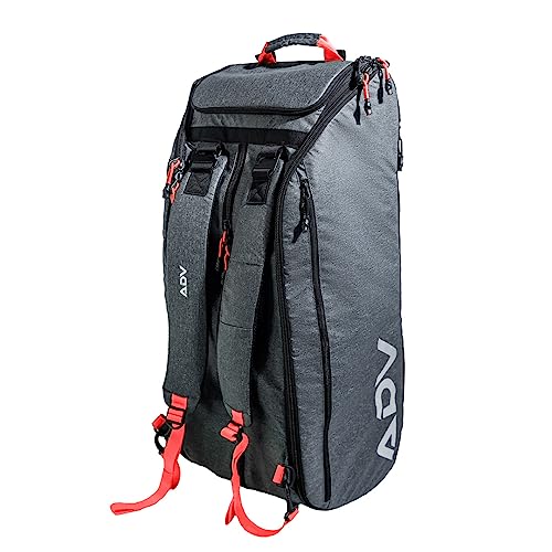 ADV Pro Tennis Bag V3 - Game-Changing Tennis Racquet Bag, Tennis Racket Bag & Backpack with Cooler, Sweat & Shoe Compartment, and Unmatched Organization, Designed for Men and Women (Lava)