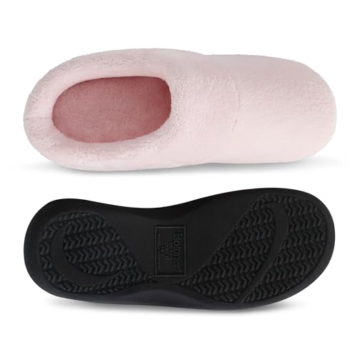 isotoner Men's Classic Clog Slippers with Memory Foam Comfort and Non-Slip Stability, Peony, 7.5-84