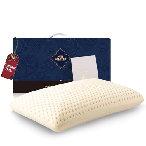 Talatex Premium 100% Natural Talalay Latex Pillow, Purefusion...