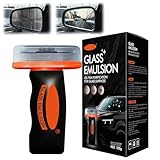 Glass Oil Film Remover for Car, Oil Film Remover for Car Windshields and Windows,Removes oil film & Smudges, Improve Windshield Clarity for Safe Driving