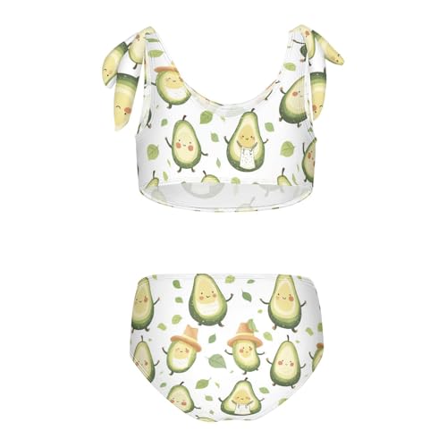 Wusikd Cute Avocado Girls Swimsuits Two Piece Swimwear Bikini Set for for Girls Size 3T2