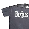 The Beatles T Shirt Drop T Band Logo Official Unisex Charcoal Grey XXL #5