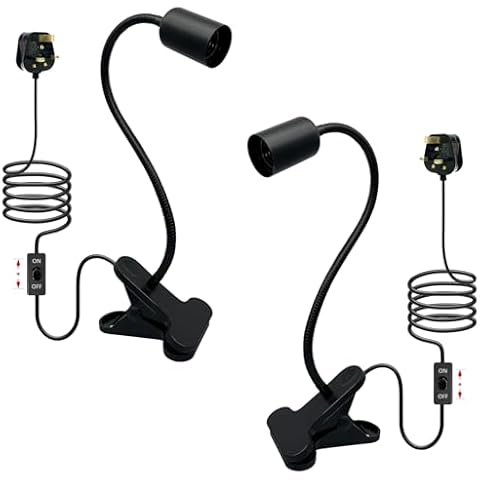 Flexible Gooseneck Clip Lamp with Switch Cover
