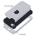 ULAK iPod Touch 7th Generation Case, iPod Touch 6 Case, Heavy Duty Shockproof High Impact Protective Case with Dual Layer Soft Silicone + Hard PC for Apple iPod Touch 7/6/5, Grey