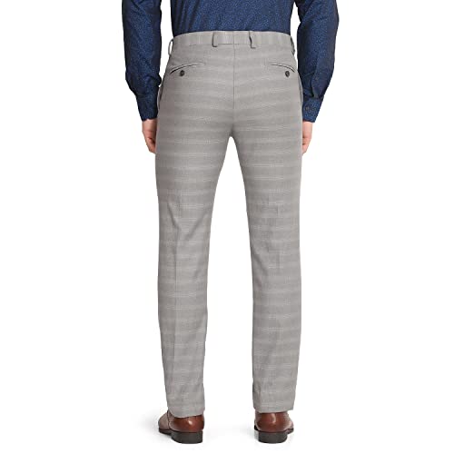 Image of blackberrys Printed Polyester Viscose Slim Fit Mens Work Wear Trousers