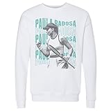 500 LEVEL Paula Badosa Psychedelic Name Crewneck Sweatshirt (White, Medium)