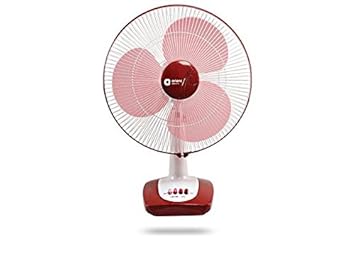 Orient Electric Desk Fan 26 (Red and White)