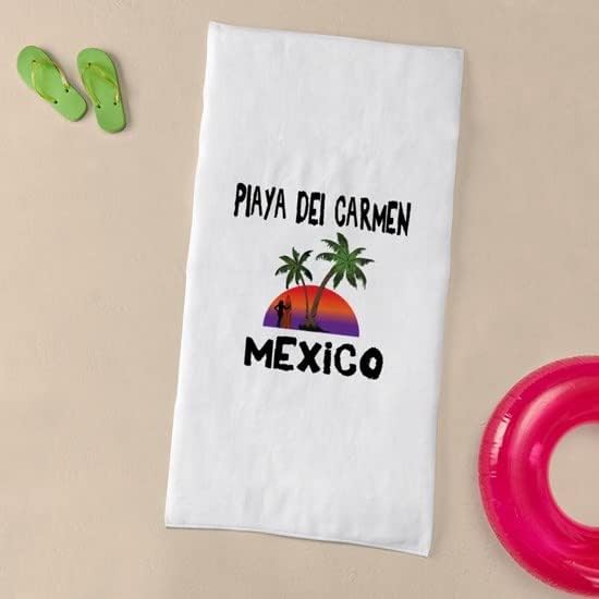 Miniatura 5 de CafePress Playa Del Carmen Mexico 30"x60" Algodón Absorbente Back Suave Playa Piscina Toalla