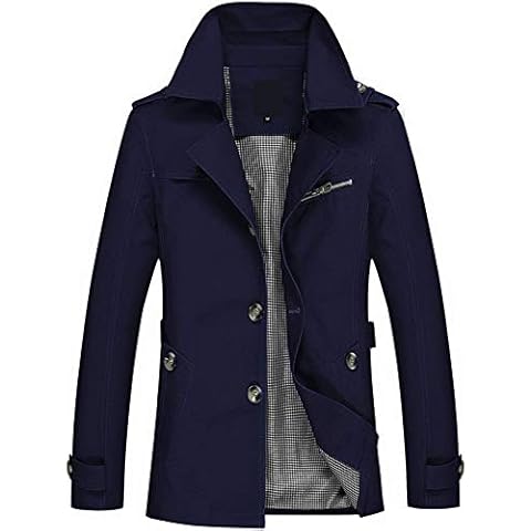 YOUTHUP Mens Lightweight Military Anoraks Casual Regular Fit Windbreaker Trench Jackets Cover