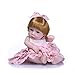 NPK Collection Mini Full Body Silicone Reborn Bambola Neonata 25 cm 10" Premiee Baby Alive Bambola Capelli Biondi Bambini Playmate Regalo