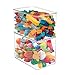 mDesign Stackable Closet Plastic Storage Bin Box with Lid - Container for Organizing Child's/Kids Toys, Action Figures, Crayons, Markers, Building Blocks, Puzzles, Crafts - 9" High, 2 Pack - Clear