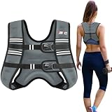 TB3C Weighted Vest Woman, 16 LB Weight Vest for Women, Plus Size womens weighted vest for Strength Training, Running, Workout, Jogging, Walking, Grey