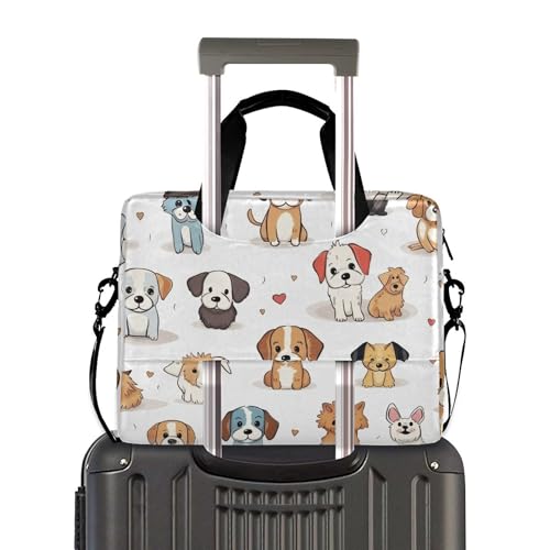 Maletín para portátil con estampado de perro cachorro 13-15.6 pulg miniatura 3