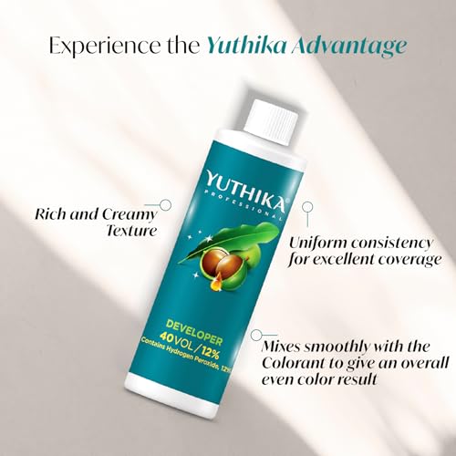 Image of Yuthika Professional Hair Developer 40 Volume (12%) Hair Color, 150ml - White