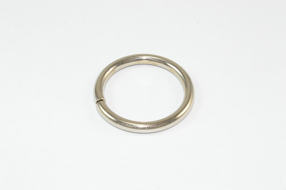 400 X 25mm Brushed Nickel Steel Curtain Drape Rod Pole Rings