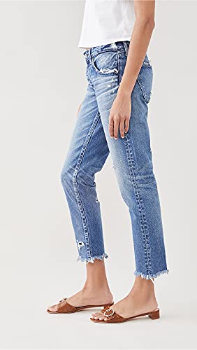 MOUSSY VINTAGE Women's Keller Tapered Blue Jeans4