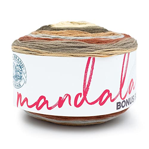 Image of Lion Brand Yarn, Colorful Mandala Bonus Bundle Yarn for Knitting, Crocheting, and Crafting, Cyclops, 1 Cake