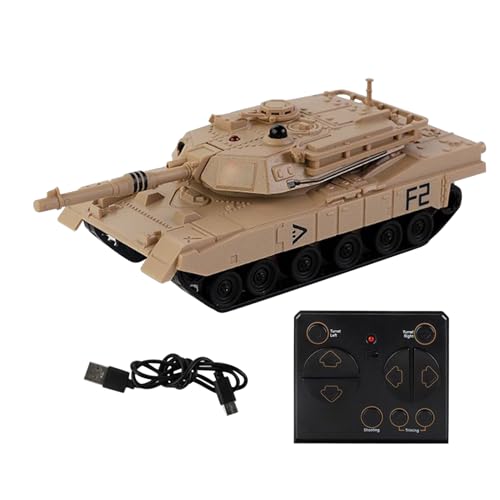 Arroopu Tanque De Juguete - Modelo 2.4 GHz | Coche Recargable con Rotación 360°,para Carreras de Hobby y Exteriores para Niños y Adultos