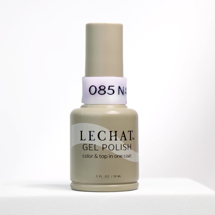 (3 Pack)LECHAT Gel Polish - Nanai, Color and Top in One Coat, Shiny Long-Wear, Iridescent White Gel Polish Nanai 0.5 Fl Oz (Pack of 1)