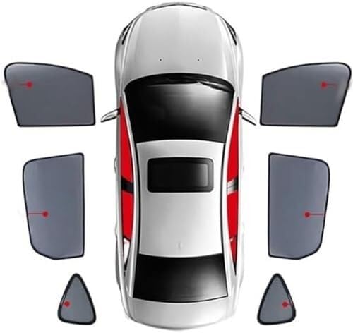 Tendine Tendine parasole per finestrini auto Per Benz, Per Amg Classe A Berlina con lunotto posteriore, accessori protezione UV(‎6pcs-wholecar)