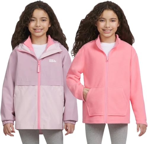 Image of Eddie Bauer Youth Lone Peak 3 in 1 Jacket (US, Alpha, Large, Regular, Blush)