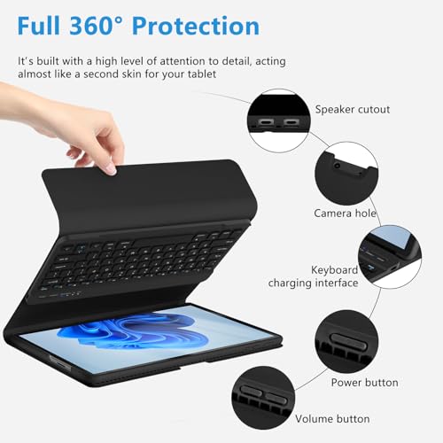 Mmk Surface Pro 9 Case With Keyboard 13 Inch 2022, Keyboard Case For Microsoft Surface Pro 9 13 Inch 2022 Tablet thumb #6