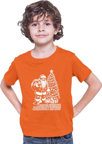 Go All Out Santa Squatch Believes in You Funny Bigfoot Christmas Mens Women Youth T-Shirt