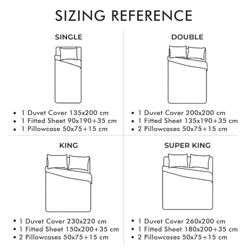 Novo Home Bedding Set Double with Fitted Sheet, Duvet Cover & 2 Pillowcases – Black Microfibre 4 Piece Bed Set | Soft, Durable & Easy Care Double Bedding for All Season Comfort in Modern Bedroom - Image 6