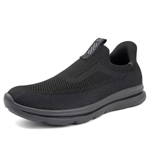 ODCKOI Unisex Slip on Sneaker, Schuhe ohne Schnürsenkel für Herren und Damen | Bequem zum Reinschlüpfen Leichte & Atmungsaktive-HEISE-43