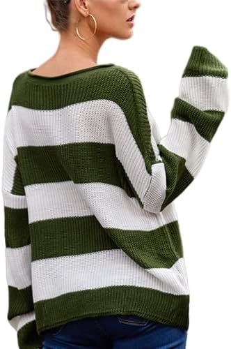 Cuptacc Trui Dames Mode Elegant Pullover Gestreept Sweatshirt