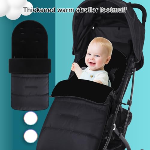 Chancelière pour poussette imperméable et coupe-vent avec doublure douce