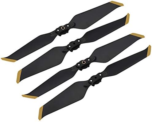 Helistar Propellers for DJI Mavic 2 Pro / Mavic 2 Zoom Accessories Foldable Low-Noise 8743F Props Quick-Release CW CCW Blades 2 Pairs(Golden)