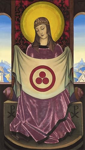Toile Dame Oriflamme Nikolai Roerich 60x90cm pour Remplacer un Poster Froissé