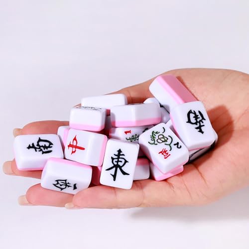Juego de Mahjong Chino de Viaje con Estuche y Mantel miniatura 6