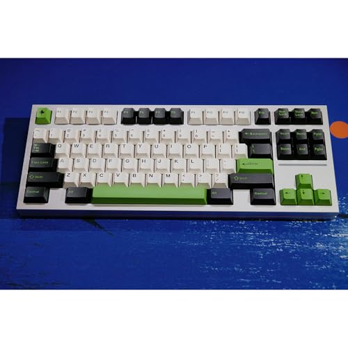 Image of Guffercty kred Cherry Profile PBT Keycaps 170 Key Set, Oil Proof Fade Resistant Keycaps Fit 60% /65% /75% /80% /TKL /100% Mechanical Keyboard (Panda)