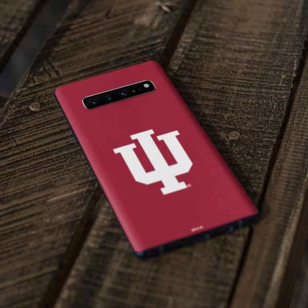 Skinit Decal Phone Skin Compatible with Samsung Galaxy S10 - Officially Licensed Indiana University IU Logo Design