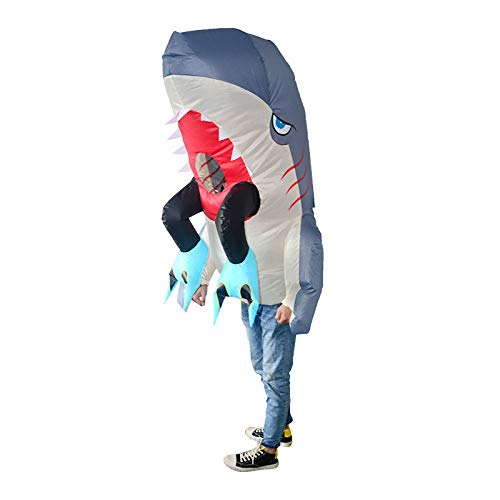 Costume de requin gonflable adulte déguisement drôle pour soirée costumée