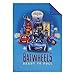 Warner Brothers Batwheels Ready to Roll Blue, Red, and Yellow 4 Piece Toddler Bed Set - Comforter, Fitted Bottom Sheet, Flat Top Sheet and Reversible Pillowcase