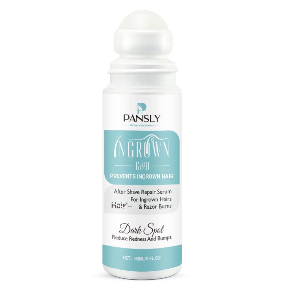 KANZA - Ingrown Roll-On For Preventing Ingrown Hair | After shave Repair Serum For Ingrown Hairs & Razor Burns | Permanent Stop of Ingrown Hair | For Legs Hands Body Private Part | Unisex | 90ML