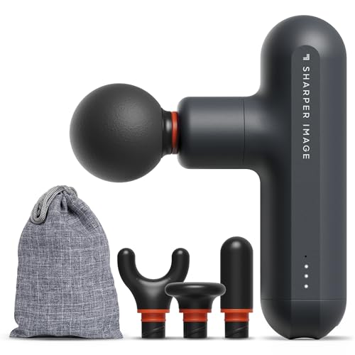 Image of Sharper Image Powerboost Move Aero [New 2026 Version] Mini Deep Tissue Percussion Massage Gun| Muscle Recovery & Pain Relief Massage Tool| Full Body Back & Shoulder Massager| Travel Gift for Men Women