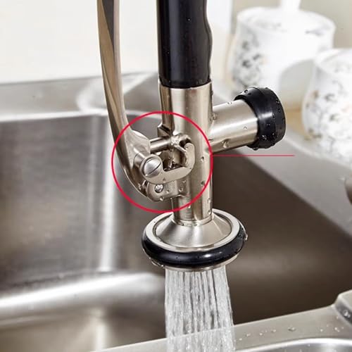 Robinet de cuisine mitigeur noir mat laiton monotrou orientable avec douchette
