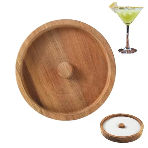 Margarita Salt Rimmer,Salt Rimmer Set for Cocktails Bar Glass Rimmer,Cocktail Sugar Rimmer,Glass Bar Salt Sugar Rimming,COC-ktail Accessories for Drinks,Portable Sugar Rimmer,Cocktail Garnish